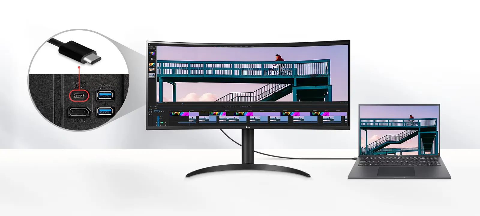 Монитор LG 34WR55QK-B