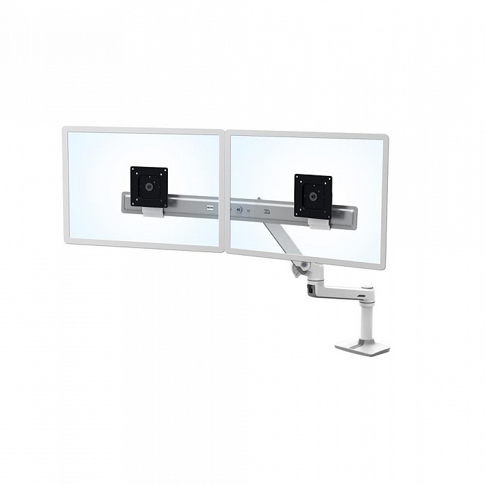 Настольный кронштейн Ergotron LX Desk Dual Direct Arm (white) (45-489-216) - фото 2