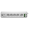 Сетевой фильтр APC PM5U-GR (Essential SurgeArrest, 5 розеток, USB-зарядное устройство на 2 порта, 5 В, 2.4 А, 230 В) - фото 1