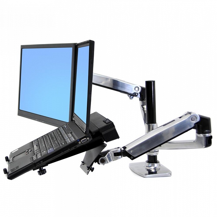 Двойное настольное крепление Ergotron LX Dual Stacking Arm (45-248-026) - фото 5