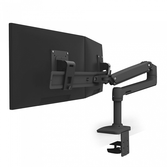 Настольный кронштейн Ergotron LX Desk Dual Direct Arm (matte black) (45-489-224) - фото 1
