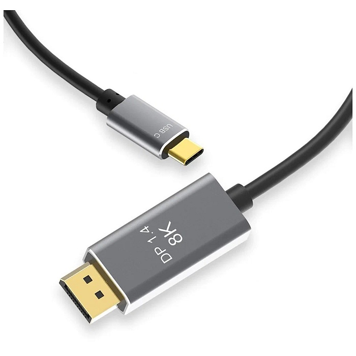 Кабель USB Type C (Thunderbolt 3.1) - DisplayPort 1.4 (8K-4K 2 метра) - фото 1