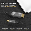 Кабель USB Type C (Thunderbolt 3.1) - HDMI 2.1 (4K120Hz 2 метра) - фото 3